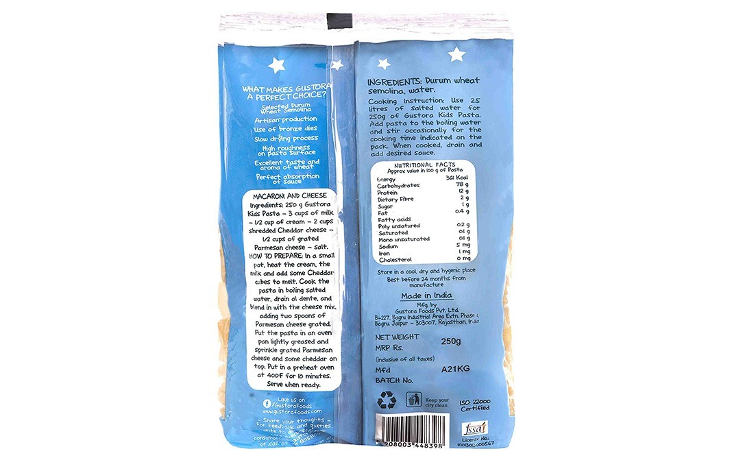 Gustora Kids My Toys Pasta   Pack  500 grams